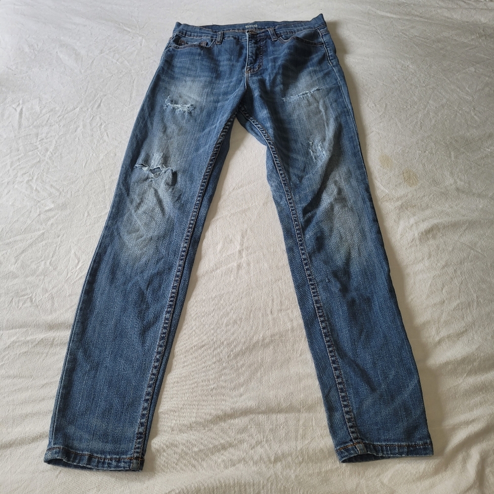 BDG Jeans Women's Size 29 X 29 Medium Blue Twig Skinny Stretch High Rise Ankle